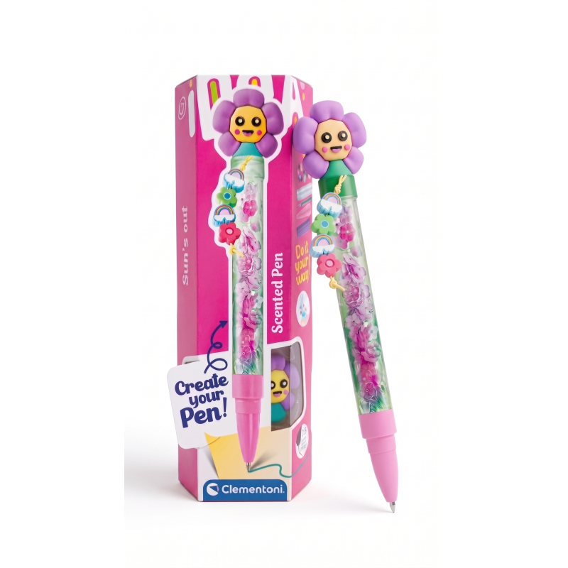 Caneta Criativa Clementoni Create Your Pen Flower