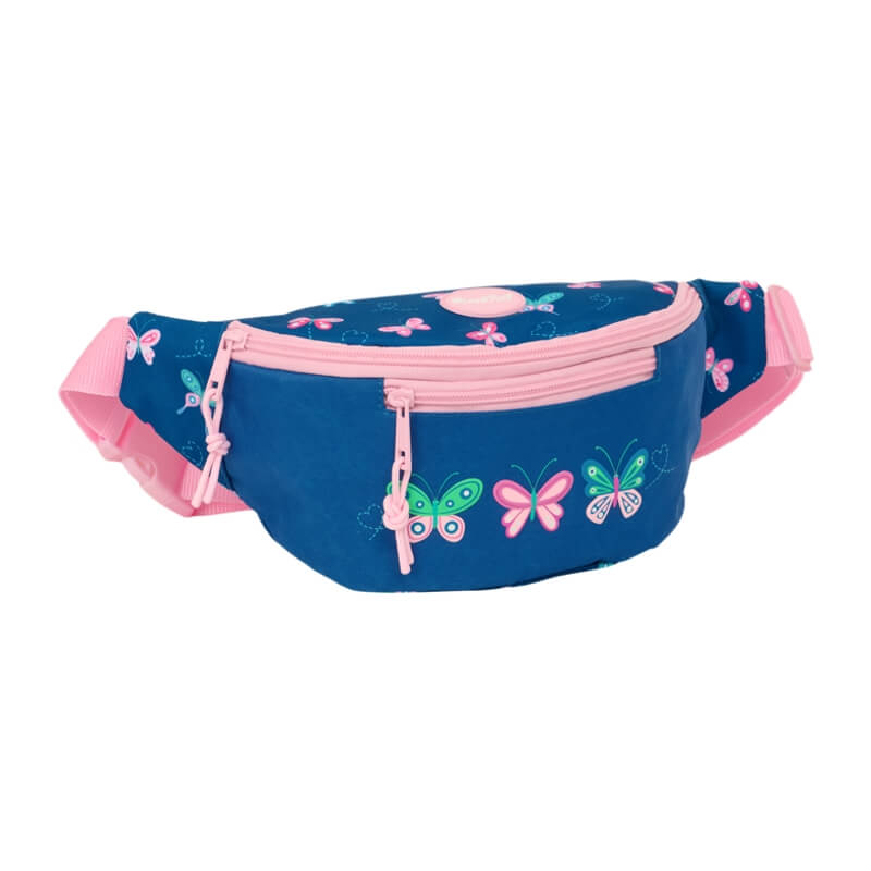 Bolsa de Cintura BLACKFIT8 Mariposas Azul Marinho