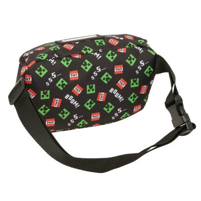 Bolsa de Cintura Minecraft Creeper Preta
