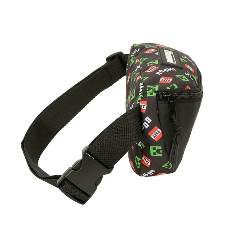 Bolsa de Cintura Minecraft Creeper Preta