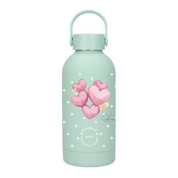 Garrafa (Cantil) Térmica 350ml. Enso Hearts Menta