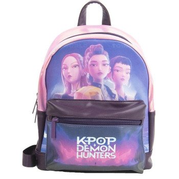Mini Mochila K-Pop Demon Hunters HUNTR/X Holográfica em PU