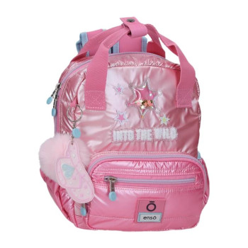 Mochila Infantil 28cm Adap. Enso Into The Wild Rosa Mochila Infantil 28cm Adap. Enso Into The Wild Rosa