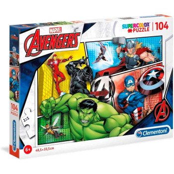 Puzzle 104 Peças Avengers 