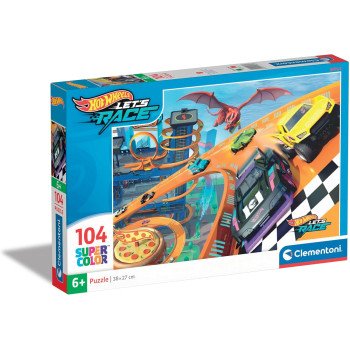 Puzzle 104 Peças Hotwheels