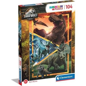Puzzle 104 Peças Super Mundo Jurassic