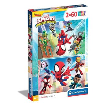 Puzzle 2x60 Spidey Amazing Friends Puzzle 2x60 Spidey Amazing Friends